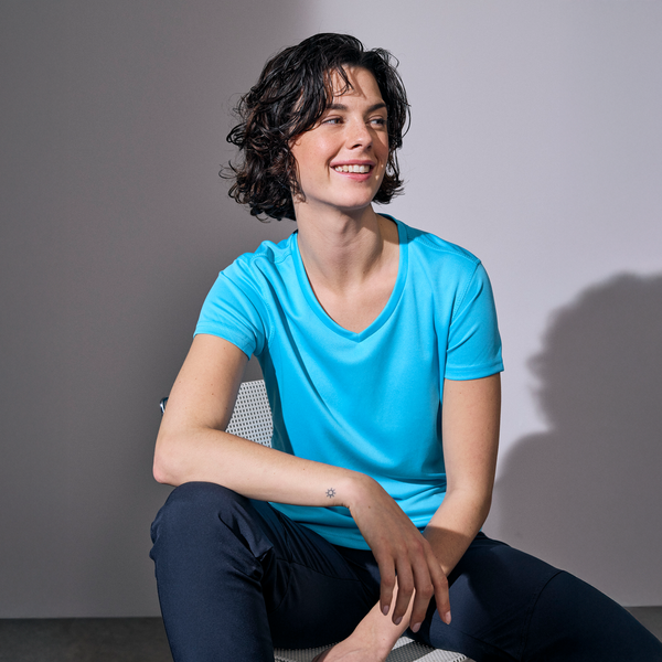 ID YES Active Dame Trænings t-shirt - Cyan