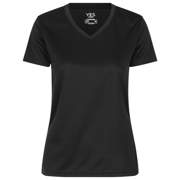 ID YES Active Dame Trænings t-shirt - Sort