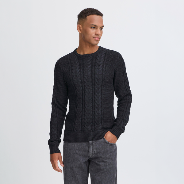 Blend Basim Herre Striktrøje - Black