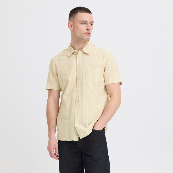 Blend Darius Herre Kortærmet skjorte - Oyster Gray