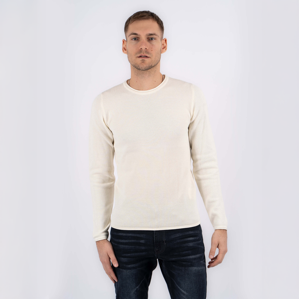 Marcus Langdon Herre Striktrøje - Offwhite