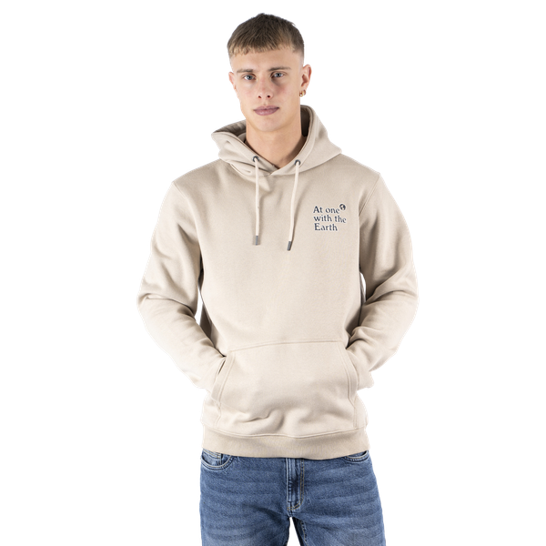 Marcus Colin Herre Sweatshirt m. hætte - Bright Sand
