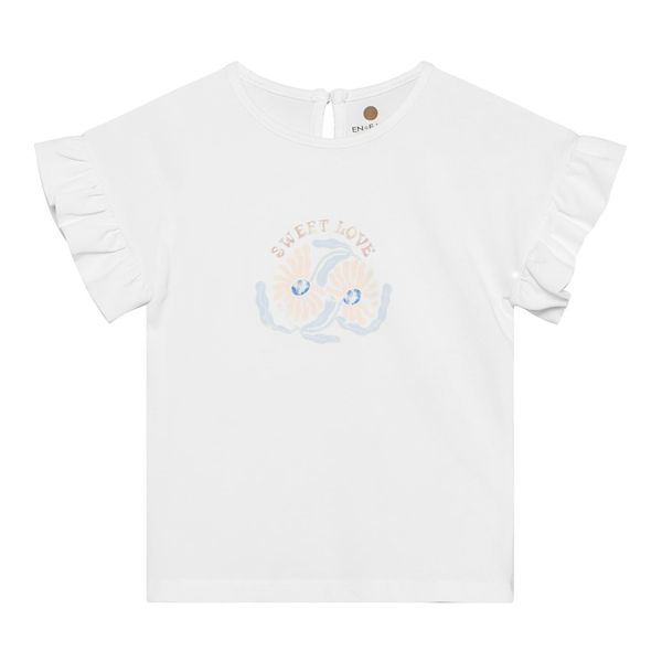 En Fant Pige Bluse i økologisk bomuld - Egret