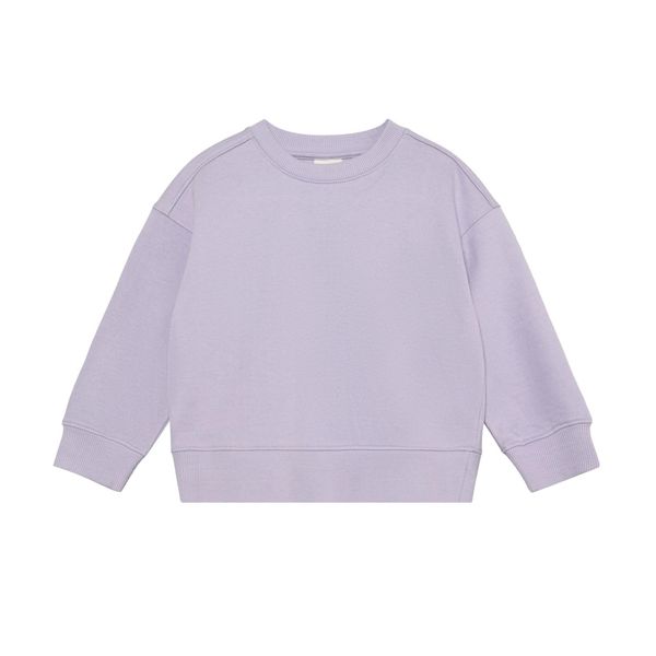 En Fant Pige Sweatshirt i økologisk bomuld - Purple Heather