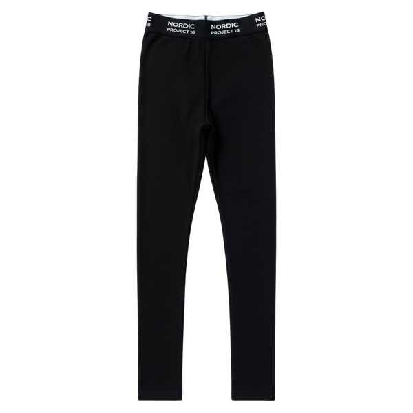 Nordic Project 18 Børne Skiundertøj i bambus - Black