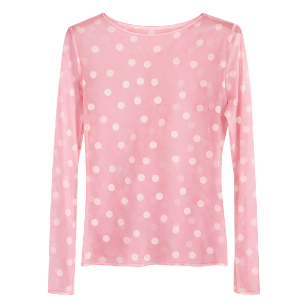 Vanting Dame Bluse i mesh - Rose