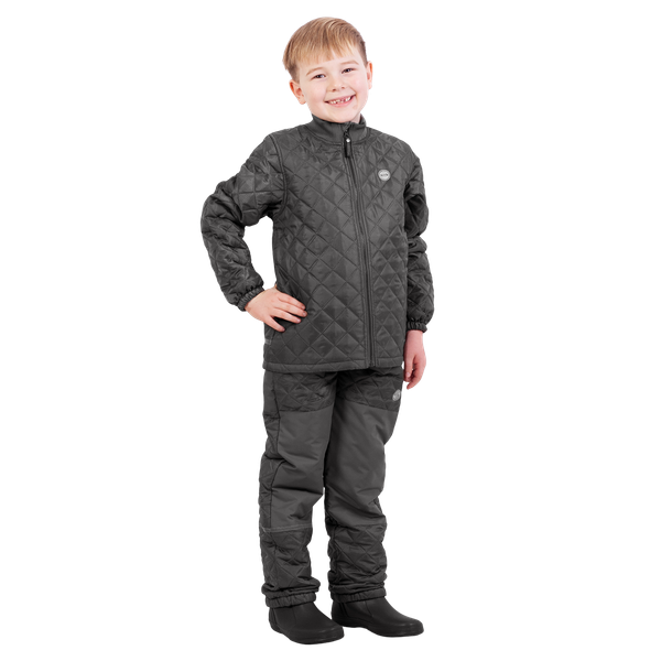 Steenholt Lund Børne Termosæt - Antrazite Grey