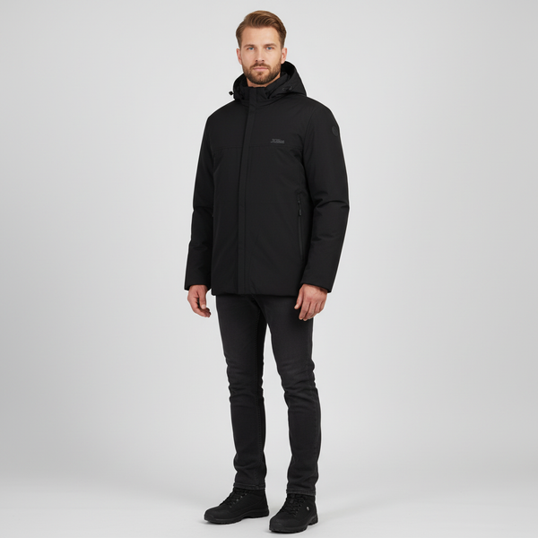 Herre Vinterjakke m. for - Black