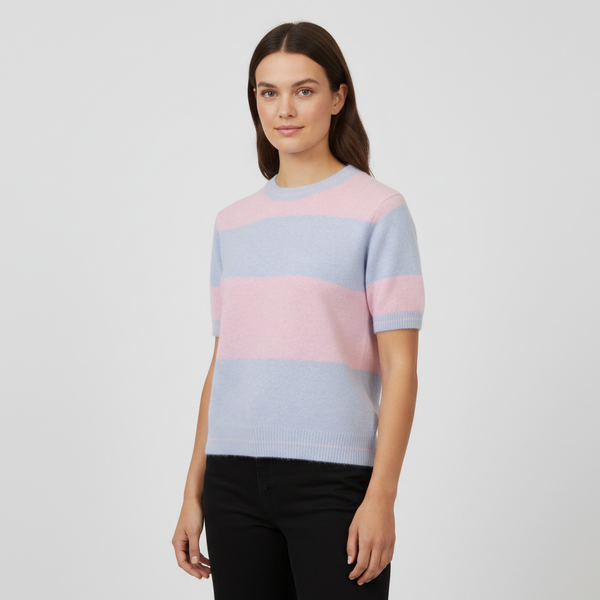 Dame Striktrøje - BLEU