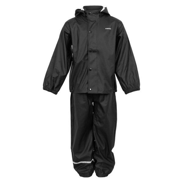 Steenholt Moss Børne Regnsæt - Black