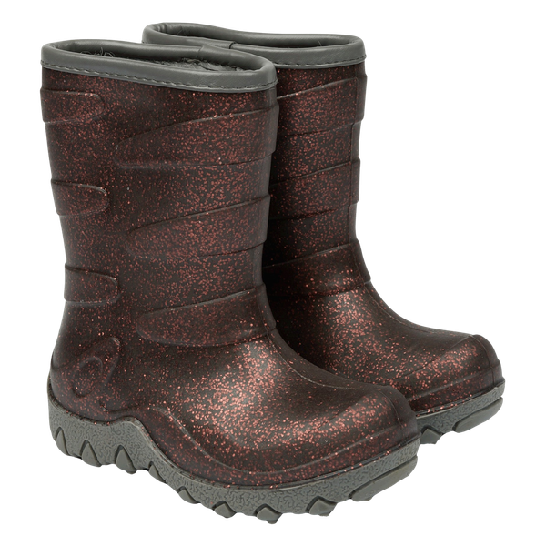 Mikk-line Pige Termostøvler m. glimmer - French Roast
