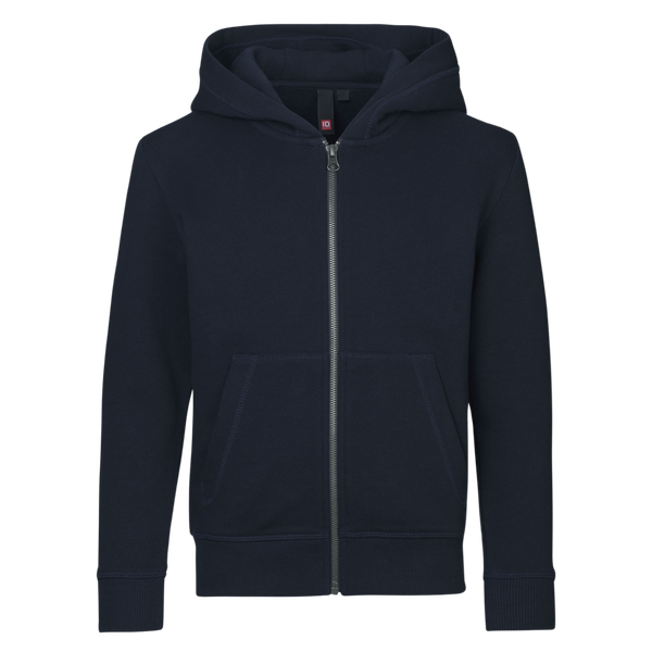 ID Core Zip Børne Hættetrøje - Navy