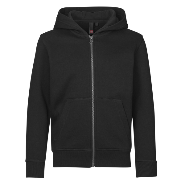 ID Core Zip Børne Hættetrøje - Sort