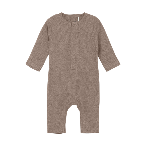 Fixoni Baby Heldragt m. stretch - Coffee Quartz Melange