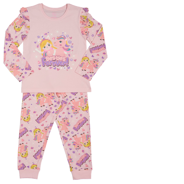 Crossbow Pige Nattøjssæt - Pink
