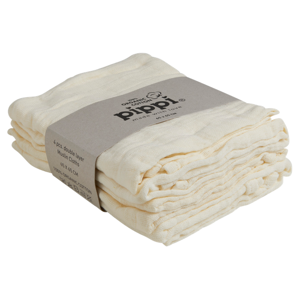 Pippi Baby Stofble i økologisk bomuld - Marshmallow White