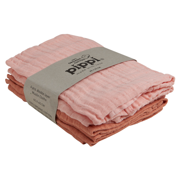 Pippi Baby Stofble i økologisk bomuld - Veiled Rose