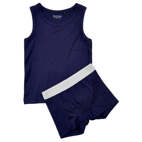 Minymo Drenge Undertøjssæt - Dark Navy