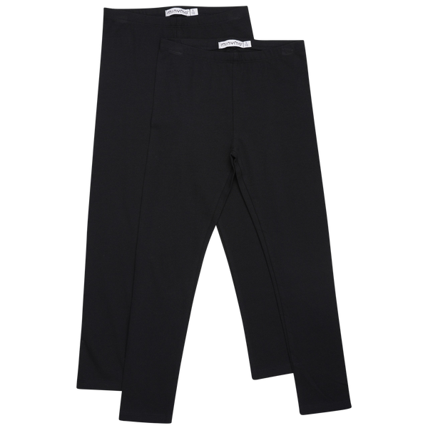 Minymo Børne Leggings - Anthacite Black
