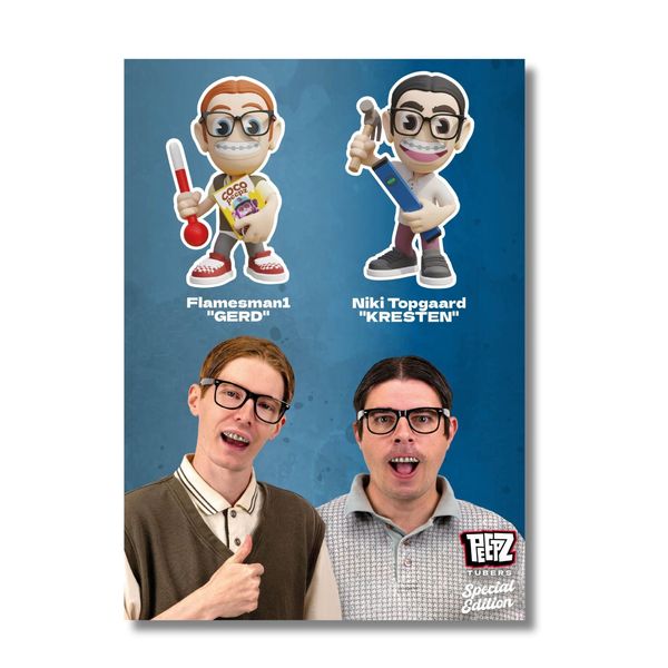 FirstGrade Brødrene Fjeldsted Peepz Børne Plakat - 50X70CM