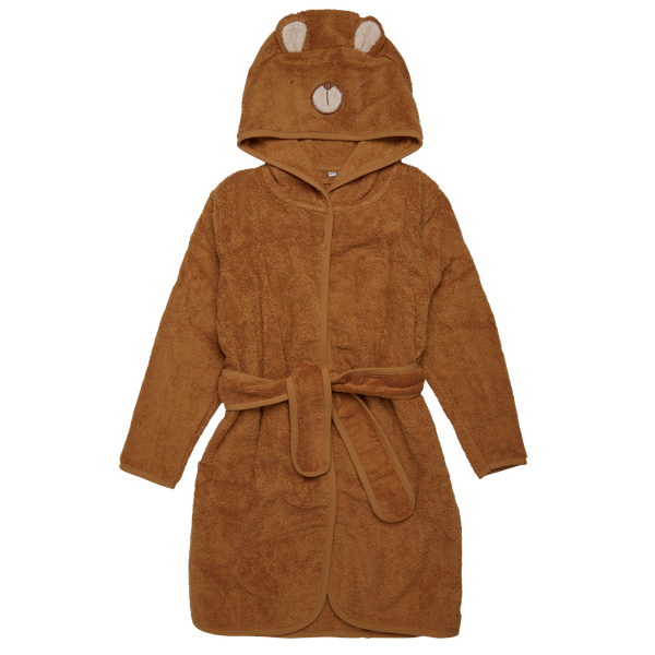 Pippi Børne Morgenkåbe i økologisk bomuld - Almond