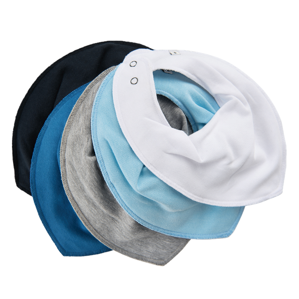 Pippi Baby Savlesmæk i økologisk bomuld - Light Dusty Blue