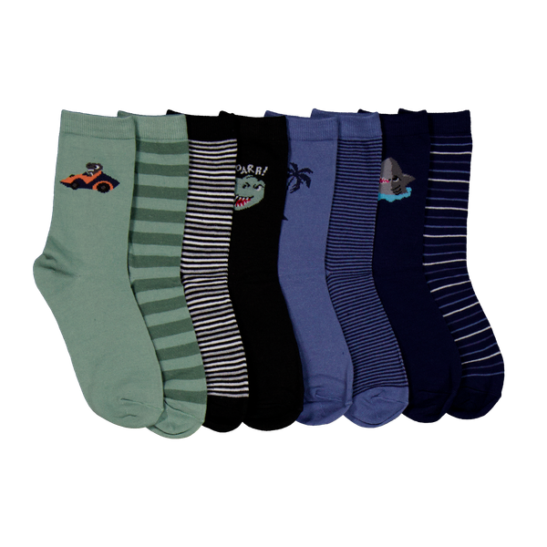 Crossbow Børne Strømper - Strib Mix