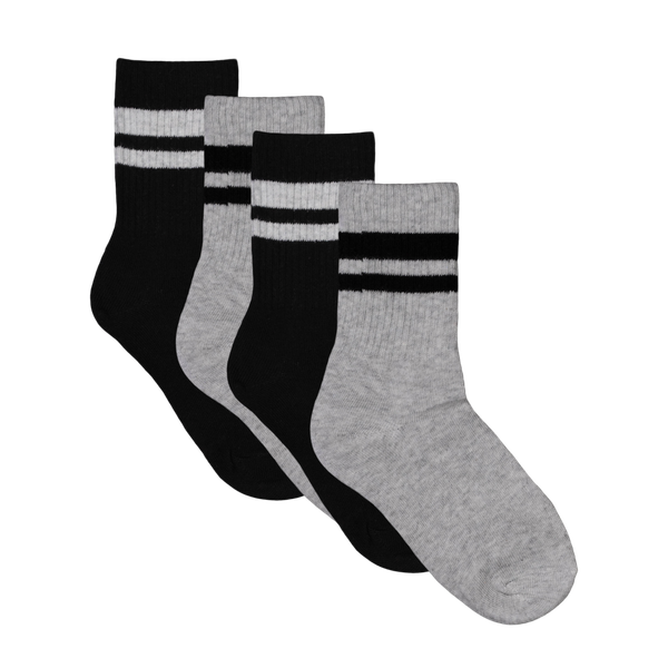 Crossbow Børne Strømper - Mix Grey/Black