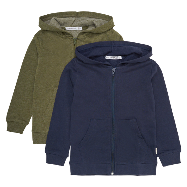Minymo Børne Hættetrøje - Dark Olive