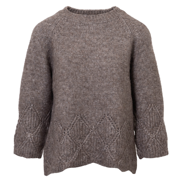 Sirup Dame Striktrøje - Nutmeg