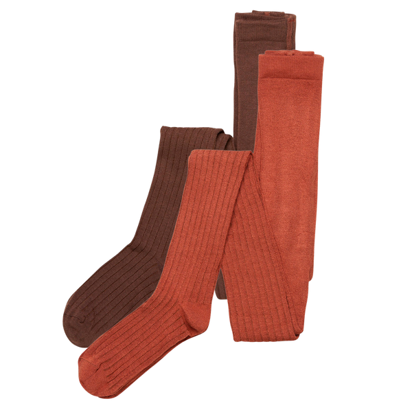 Minymo Børne Strømpebukser - Cocoa Brown