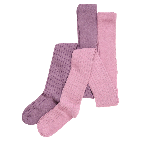Minymo Børne Strømpebukser i uldmix - Orchid Haze