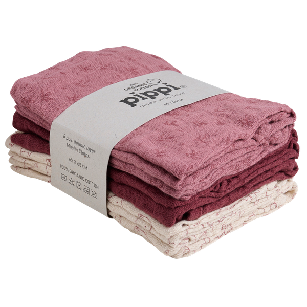 Pippi Baby Stofble i økologisk bomuld - New Rose