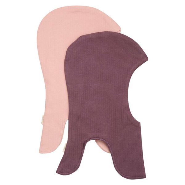 Minymo Pige Elefanthue i økologisk bomuld - Misty Rose