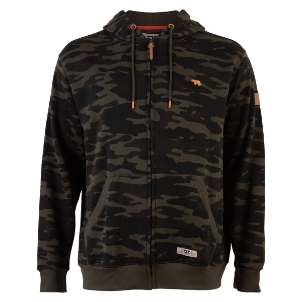 D555 Regent Herre Cardigan Plus Size - Camo