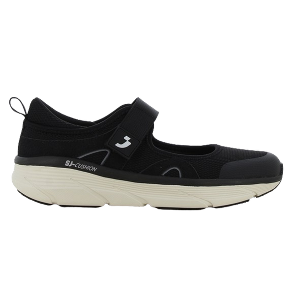 SJ Dame Sandaler - Sort/sølv