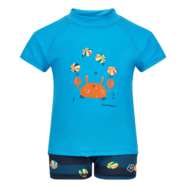 Color Kids Drenge Badeheldragt - Cyan Blue