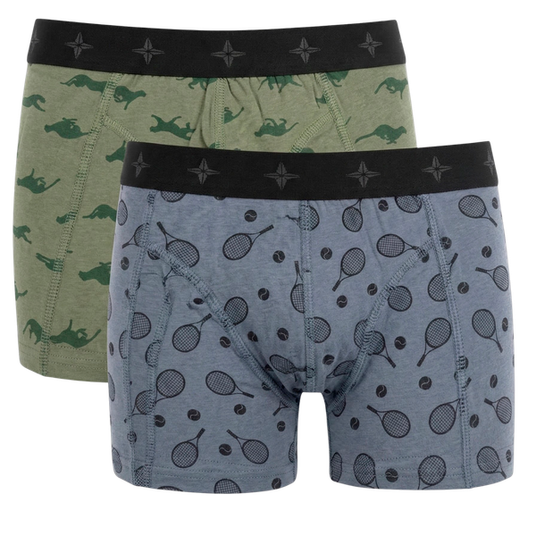 N.O.H.R. Uno Drenge Tights - Flintstone/Seaspray AOP