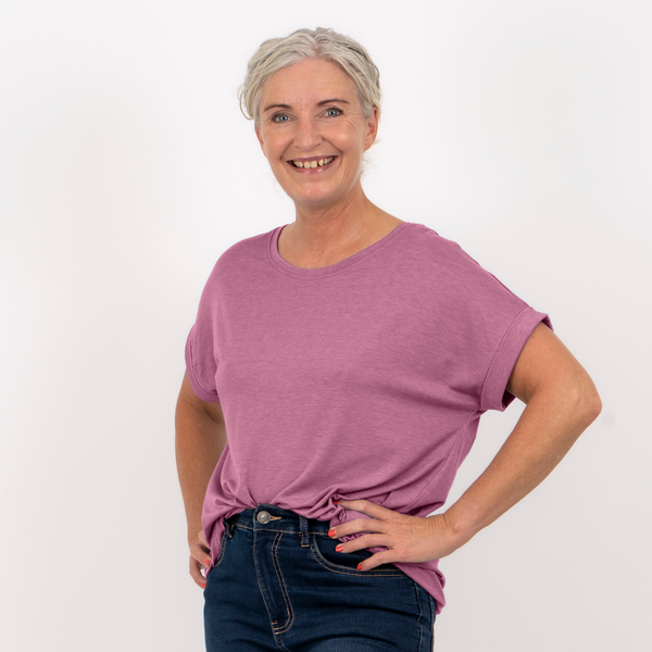Steenholt Joan Dame T-shirt - Mellow Mauve