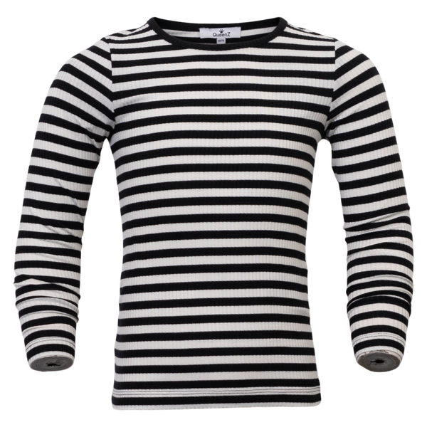 Queenz Rosita Pige Langærmet t-shirt - BLACK