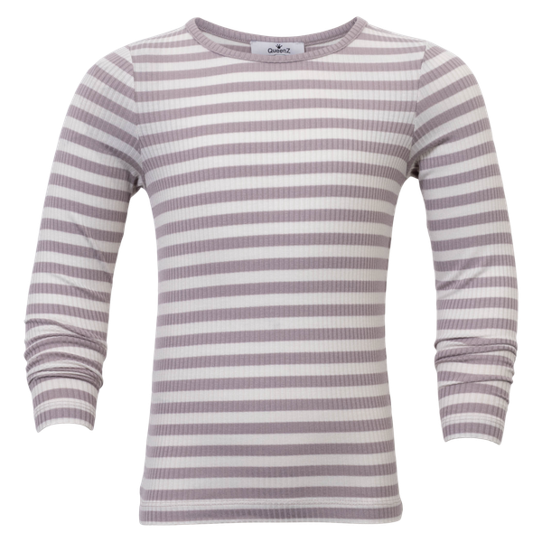 Queenz Rosita Pige Langærmet t-shirt - CLOUD GRAY