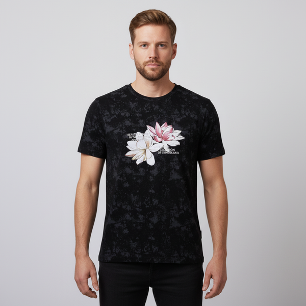 Loaded Ass Herre T-shirt - P1 AOP BLACK