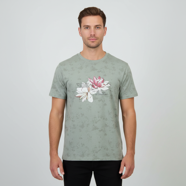Loaded Ass Herre T-shirt - P1 AOP GREY