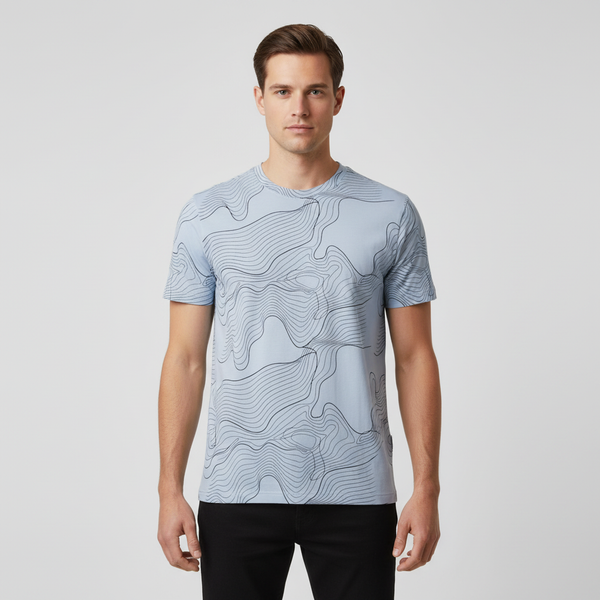 Loaded Ass Herre T-shirt - P3 AOP BLUE