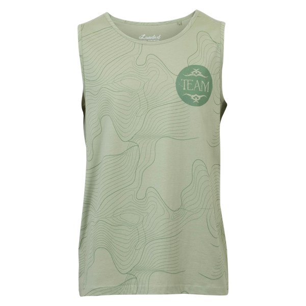 Loaded Ass Herre Tanktop - P8 AOP GREEN