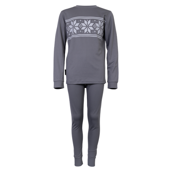 Steenholt Børne Skiundertøj - GREY MELANGE