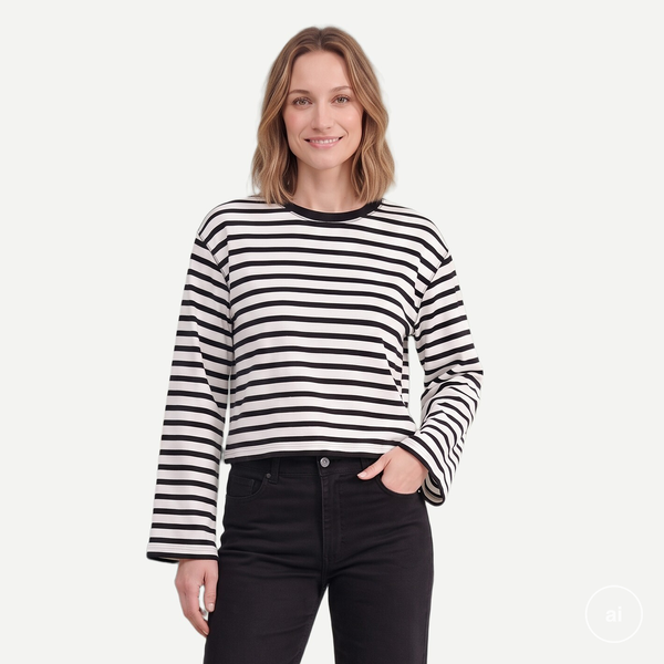 SASIA Girly Dame Sweatshirt - BLACK BEAUTY