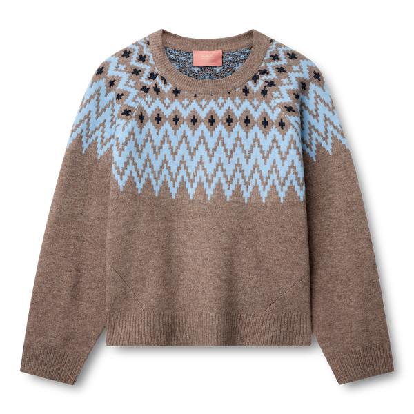 Nordic Project 18 Ida Dame Striktrøje - SLATE BLACK
