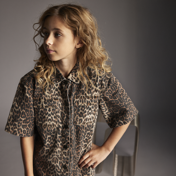 Creamie Pige Kjole - Brown Leo