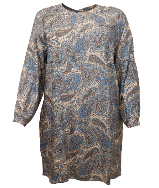 Cassiopeia Dame Kjole Plus Size - Blue Combi